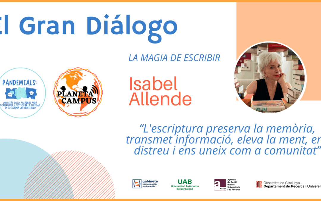 Isabel Allende: ‘L’escriptura preserva la memòria, transmet informació, eleva la ment, ens distreu i ens uneix com a comunitat’